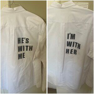 He's With Me  I'm With Her Long Sleeve Shirts